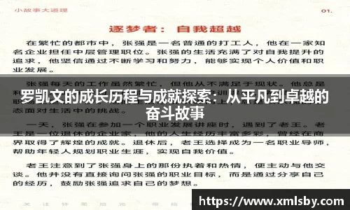 罗凯文的成长历程与成就探索：从平凡到卓越的奋斗故事