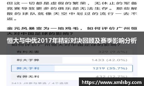 恒大与中优2017年精彩对决回顾及赛季影响分析